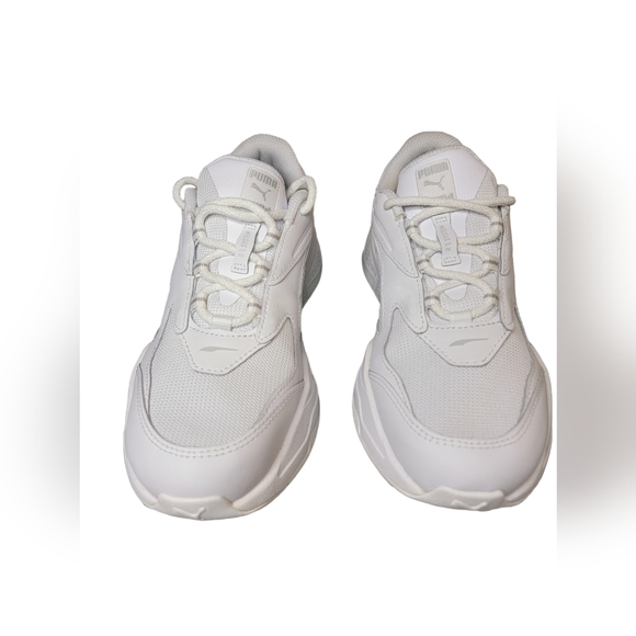 Puma RS-Z Leather Trainer Thriple White Sneaker Womans To youth Sizes - Picture 2 of 7